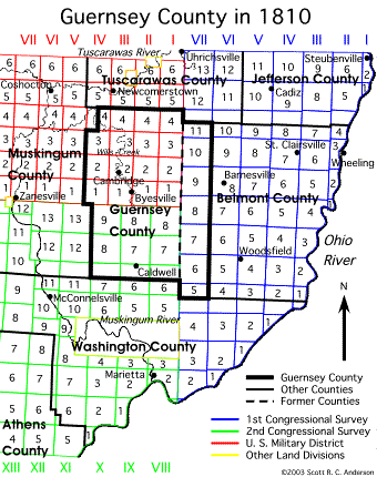 Guernsey County in 1810